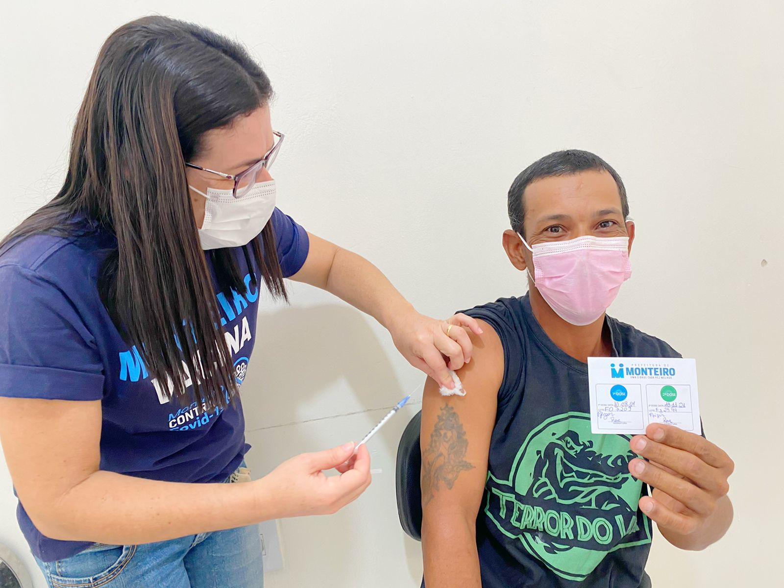 Mutirão de vacinação realizado em Monteiro atinge 1.060 pessoas