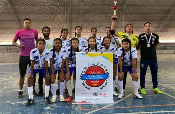 Escola da Rede Municipal de Monteiro é vice-campeã paraibana de futsal feminino dos Jogos Escolares