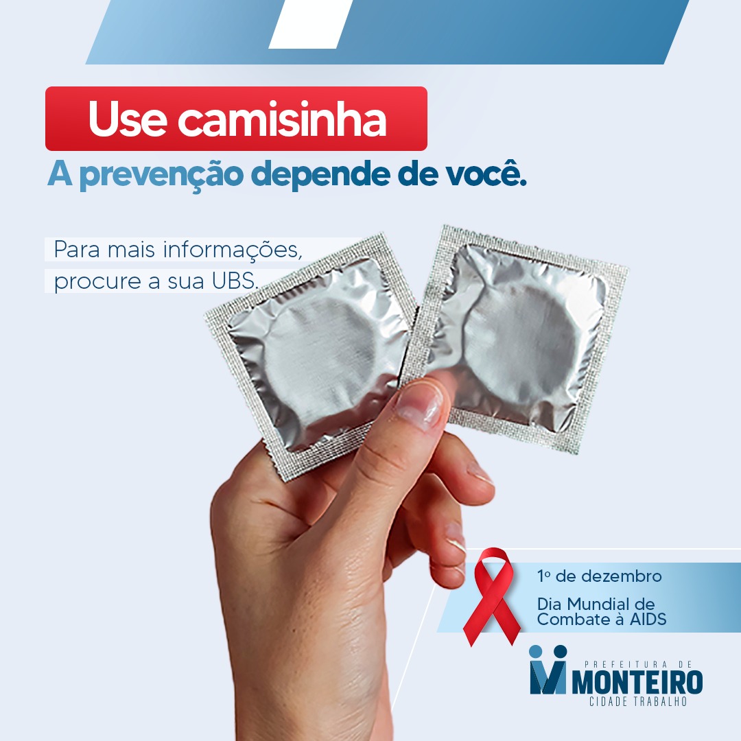 Dezembro Vermelho: Secretaria de Saúde de Monteiro alerta sobre Campanha Nacional de Prevenção ao HIV/AIDS