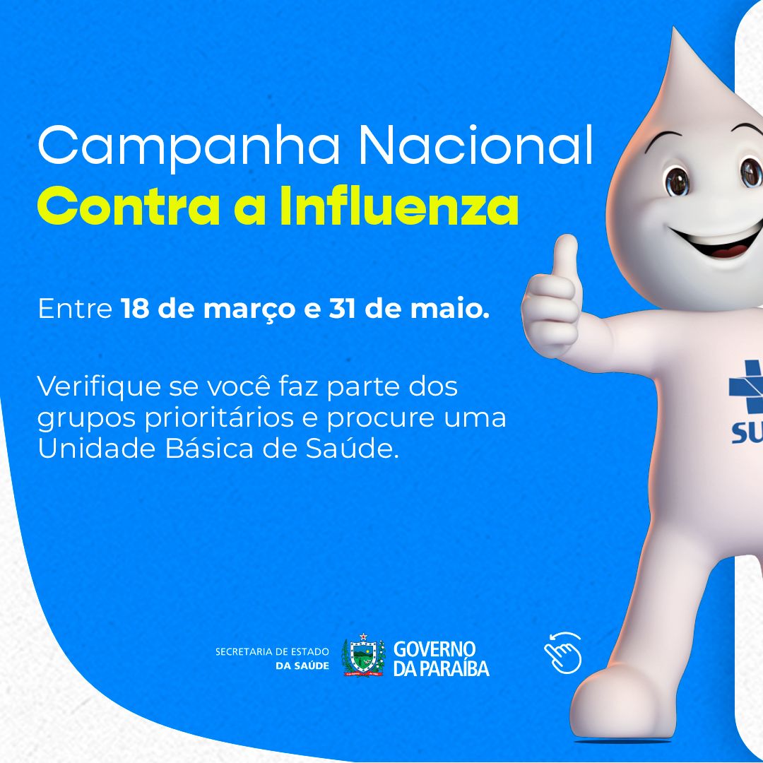 Secretaria de Saúde de Monteiro participa da 26° Campanha Nacional de Vacinação contra a Influenza