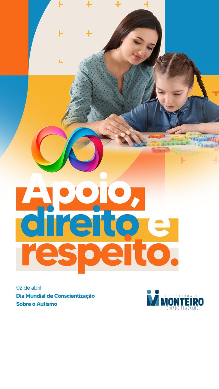 ABRIL AZUL: Em Dia Mundial de Conscientização sobre o Autismo, Secretaria de Saúde de Monteiro inicia mês trazendo informações importantes sobre o tema