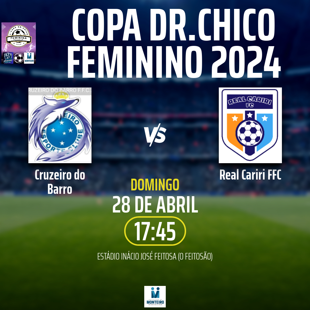 Final de semana esportivo tem semifinais do futebol feminino e quartas de final da Copa Monteirense de Futsal